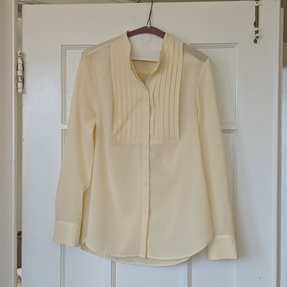J. Crew off white blouse